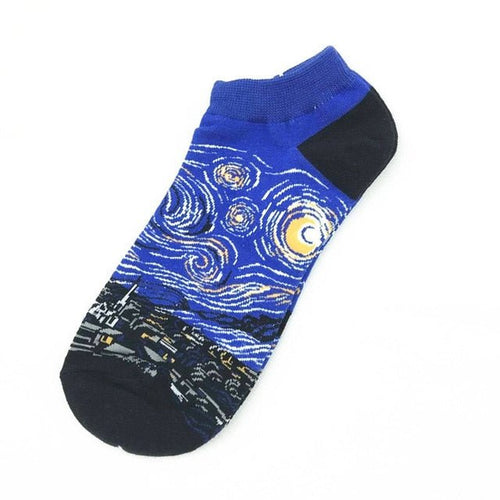 Art Inspired Ankle Crazy Socks - Crazy Sock Thursdays