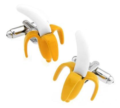 Banana Cufflinks Crazy Socks - Crazy Sock Thursdays