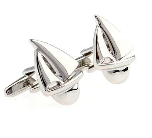 Sail Boat Cufflinks - Crazy Sock Thursdays